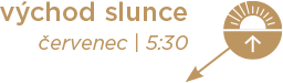 východ slunce - červenec | 5:30