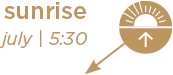 sunrise - july | 5:30