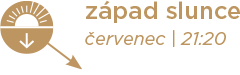 západ slunce - červenec | 21:20