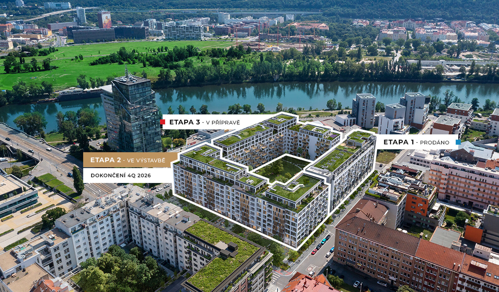 <b>OTHER STAGES OF THE PROJECT</b><br>quiet living with a park and city avenue