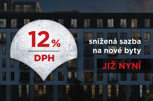 DPH 12 % již nyní - nově ceny bytů o 3 % nižší