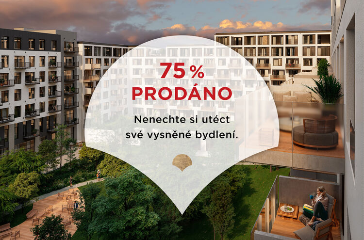 75 % prodaných bytů z 2. etapy