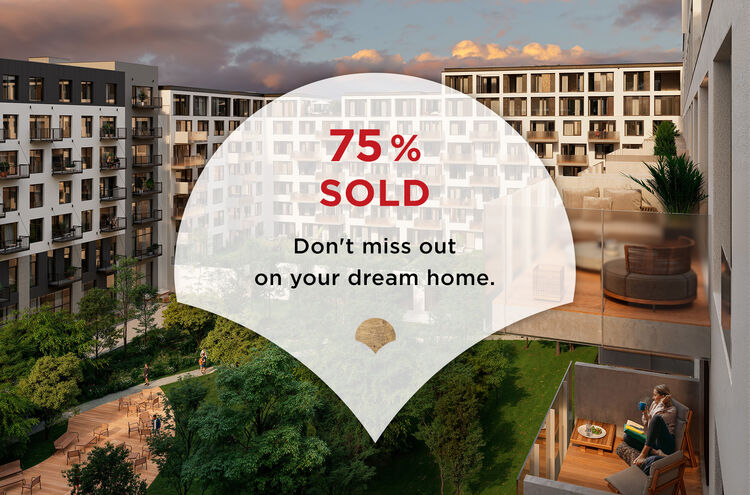 75 % of Apartments in Phase 2 Sold