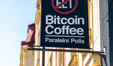 COFFEE  with <br><b>A BITCOIN FLAVOUR</b>