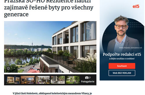 Pražská SO-HO Rezidence nabízí zajímavě řešené byty pro všechny generace