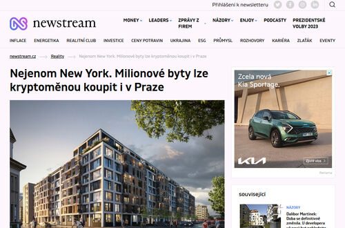 Nejenom New York. Milionové byty lze kryptoměnou koupit i v Praze